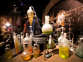 A Hogwarts apothecary lab is seen during a special preview of Harry Potter: The Exhibition at the Telus World of Science in Edmonton, Alta., on Thursday, Nov. 21, 2013. Codie McLachlan/Edmonton Sun/QMI Agency