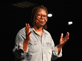 Whoopi Goldberg is pictured performing live on stage at Valley Forge Casino Resort in King Of Prussia, Pennsylvania, Oct. 10, 2015. (W.Wade/WENN.COM )