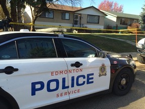 Police on scene of a suspicious death at 130 Avenue and 123 Street. Perry Mah/Edmonton Sun/Postmedia Network