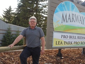 Roger Parkyn, former mayor of Marwayne and current councillor, was honoured for 20 years of municipal service at a conference in Calgary earlier this month.