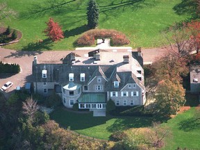 An aerial view of 24 Sussex Dr. (File photo)