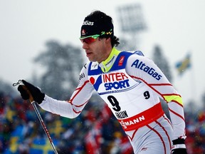 Canada's Alex Harvey competes in the men's cross country 50-km mass start classic race at the Nordic World Ski Championships in Falun on March 1, 2015. (REUTERS/Kai Pfaffenbach)