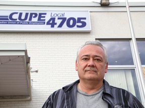 Darryl Taylor, president of CUPE Local 4705, which represents unionized workers at the City of Greater Sudbury, told The Star on Monday that layoff notices were issued last week and that more are imminent. John Lappa/Sudbury Star/Postmedia Network