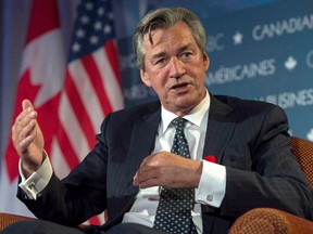 Canadian ambassador to the United States Gary Doer speaks at the Canadian American Business Council State of the Relationship Summit & Award on the state of the relationship between Canada and the United States in Ottawa on Nov. 6, 2014. Canada will soon have a new ambassador to Washington. Gary Doer has confirmed he'll be leaving Canada's most important diplomatic post once he's helped the new Liberal government with its transition. THE CANADIAN PRESS/Justin Tang