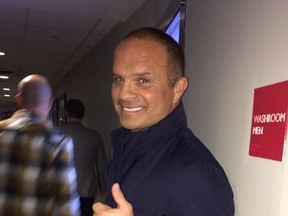 Tie Domi at the ACC Monday, Oct. 26, 2015 as his son Max faced the Maple Leafs with the Coyotes. (Joe Warmington/Toronto Sun)