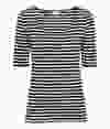 Striped Tee - Put on some makeup and go as a mime or even a pirate.Striped Jersey top, $12.95, H&M;