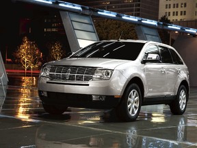 This product image provided by Ford Motor Co. shows the 2010 Lincoln MKX. Ford on Wedensday, Oct. 28, 2015 announced it is recalling approximately 129,000 2009 and 2010 Ford Edge and Lincoln MKX midsize SUVs in parts of the U.S. and Canada to fix potential fuel leaks. (Ford Motor Co. via AP)