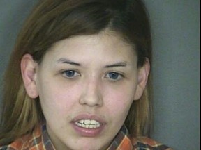 Mercedes Salazar, 32, of San Antonio,Texas is pictured in this undated handout photo obtained by Reuters October 28, 2015. Salazar has been arrested on suspicion of holding her dead brother's girlfriend hostage for three days in a San Antonio home, binding her to a chair with zip ties, drugging her with heroin, and subjecting her to a type of witchcraft where blood is drawn from a target. Salazar believed that the girlfriend played a role in her brother's death. REUTERS/Bexar County Sheriff's Office/Handout via Reuters