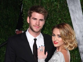 Liam Hemsworth and Miley Cyrus (WENN.COM/Files)
