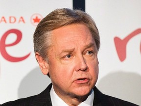 Michael Friisdahl, CEO of Air Canada Leisure Group, is shown at a news conference in Toronto on Dec. 18, 2012. Friisdahl has been appointed President and Chief Executive Officer of MLSE and will begin in his new position in December 2015. (THE CANADIAN PRESS/Aaron Vincent Elkaim)