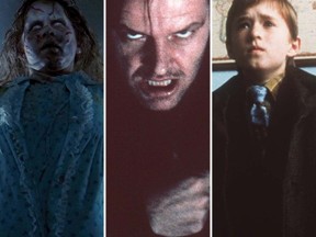 From left: Linda Blair in The Exorcist; Jack Nicholson in The Shining; Haley Joel Osment in The Sixth Sense. (Handout photos)
