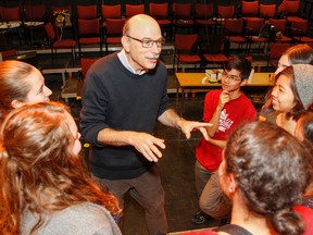 Professor and director Tim Fort in rehearsals on Oct. 28 for The House of Martin Guerre, a joint production by Queen's University’s newly merged School of Music and Drama. (Julia McKay/The Whig-Standard)