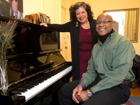 Gina Farrugia and Calvin Lawrence. (MIKE HENSEN, The London Free Press)