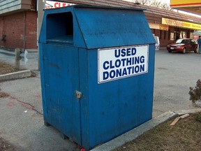 used clothing bin