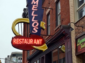 On Wednesday, Oct. 28, 2015 the sign of Mellos is still shining brightly on Dalhousie St., but that day may end soon.SAM COOLEY / Ottawa Sun