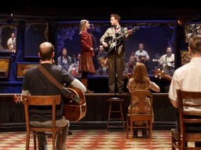 The musical Once is based on the 2007 film of the same name which starred its creators Glen Hansard and Marketa Irglova and for which they won the Oscar for their song Falling Slowly. (Photo by Joan Marcus)