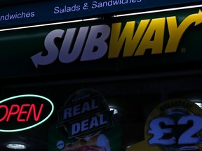 A Subway sandwich store is seen in central London January 22, 2014. (REUTERS/Andrew Winning)