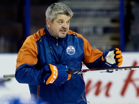Todd McLellan says the coaching staff has talked to players about the type of game they want the team to play. (David Bloom, Edmonton Sun)