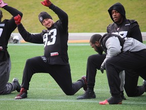 Defensive end Justin Capicciotti, who once again has 11 sacks, is part of a strong defensive line for the Ottawa RedBlacks. (TIM BAINES/OTTAWA SUN)