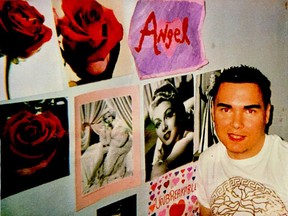 Posters and art plaster the walls of Luka Magnotta's new home in Archambault Institution.