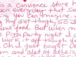Excerpt from a jailhouse letter from Luka Magnotta, March 3, 2015.