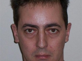 Julian James Johnston, 41, is wanted in connection with a home invasion in Rossburn on Oct. 27. (RCMP HANDOUT PHOTO)