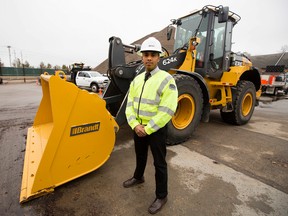 Edmonton's Director of Roadway Maintenance Eduardo Sosa speaks to the media about the City's 2015/16 snow removal plans, in Edmonton, Alta. on Monday Nov. 2, 2015. David Bloom/Edmonton Sun