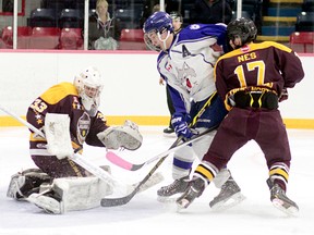 Sudbury Minor Midget Wolves forward Chad Denault had a field day against the Timmins Majors on the weekend after scoring nine goals in two games.