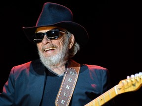 Musician Merle Haggard performs onstage during day one of 2015 Stagecoach, California's Country Music Festival, at The Empire Polo Club on April 24, 2015 in Indio, California.