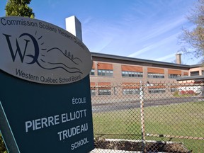 Pierre Elliott Trudeau School was one of about a dozen West Quebec School Board schools, daycares and adult education centres that were closed Tuesday morning due to security reasons. Tuesday November 3, 2015. Errol McGihon/Ottawa Sun/Postmedia Network