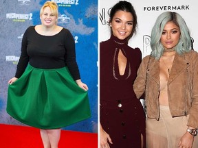 (L-R) Rebel Wilson, Kendall and Kylie Jenner. (Reuters/WENN)
