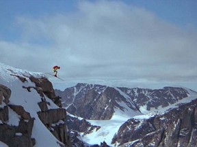 A photo from the Austrian ski chase scene from "The Spy Who Loved Me."