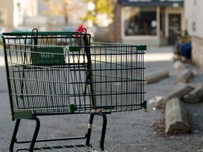 Woodstock city council could finally take a stand against the city's abandoned shopping cart issue at its next meeting. (BRUCE CHESSELL/Sentinel-Review file photo)