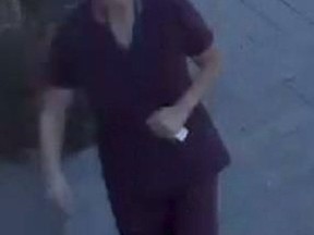 Police say this woman is suspected of breaking in to a retirement home and stealing more than $1,000. (Toronto Police handout)