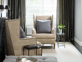 AFTER: By placing curtains on either side and using full height panels, the window is better attired and appears larger.