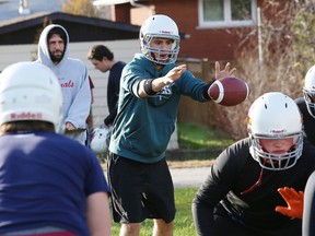 The St. Charles Cardinals senior boys football team ran through practice at the school's field on Friday afternoon ahead of their NOSSA semifinal Saturday at 2 p.m. at James Jerome Sports Complex.