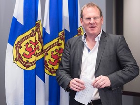 Andrew Younger is seen here arriving at a news conference related to his failure to appear in provincial court for an assault case, in Halifax on Thursday, Nov. 5, 2015. Premier Stephen McNeil announced Thursday night that Younger was relieved of his cabinet duties and was also kicked out of the Liberal caucus because he did not provide accurate information on when he knew about the parliamentary privilege that affected the trial. THE CANADIAN PRESS/Andrew Vaughan
