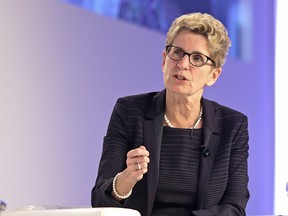Ontario Premier Kathleen Wynne takes part in the Ontario Economic Summit at White Oaks Conference Resort and Spa in Niagara-on-the-Lake on Oct. 29, 2015. (Mike DiBattista/Niagara Falls Review/Postmedia Network)