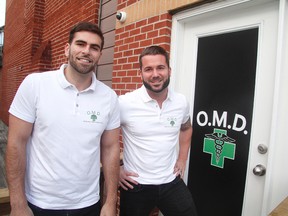 Shaddy Abboud, left, and Franco Vigile are co-owners of the Ottawa Medical Dispensary, the city's first dedicated medical marijuana walk-in shop.
MATT DAY/OTTAWA SUN