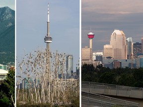 Vancouver, Toronto, Calgary were 3, 4 and 5 on the Economist's 2015 livability index. (REUTERS/POSTMEDIA PHOTOS)