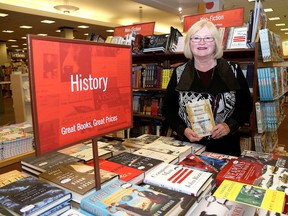 Sherry Pringle, author of Extraordinary Women Extraordinary Times at the Chapters store in Kingston. Ian MacAlpine /The Kingston Whig-Standard/Postmedia Network