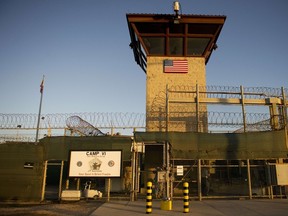 In this January 19, 2012 file photo, reviewed by the US military shows the front gate of "Camp Six" detention facility of the Joint Detention Group at the US Naval Station in Guantanamo Bay, Cuba. (AFP PHOTO/Jim WATSON)