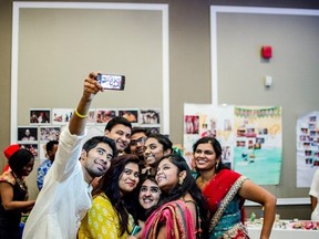 Students take a group selfie at Lambton College's inaugural Global Citizenship Summit in 2014. 
submitted photo for SARNIA THIS WEEK