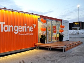 Tangerine's Toronto, Ont. pop-up bank. A proposal to erect one in Winnipeg has been denied.