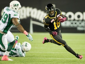 Hamilton Tiger-Cats' Brandon Banks (16) has been chosen as a special teams CFL Eastern Division All-Star for 2015. THE CANADIAN PRESS/Peter Power