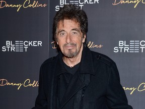 In this March 18, 2015 file photo, actor Al Pacino attends the premiere of "Danny Collins" in New York.  (Photo by Evan Agostini/Invision/AP, File)