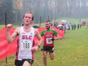 Sydenham High School grad Rob Asselstine, of St. Lawrence's Kingston campus, won the men’s race at the Ontario Colleges Athletic Association cross-country championships Oct. 31. (Photo courtesy of OCAA)