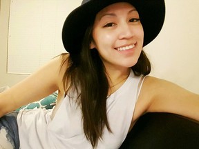 This undated file photo provided by Albert Ake is a selfie of his niece Chelsea Patricia Ake-Salvacion. The Clark County coroner's office ruled Tuesday, Nov. 10, 2015, that Ake-Salvacion died from asphyxia caused by low oxygen levels. She was found on Oct. 20 at the spa where she worked after apparently entering the treatment chamber chilled by liquid nitrogen while she was alone at the location the night before. (Chelsea Patricia Ake-Salvacion/Albert Ake via AP, File)