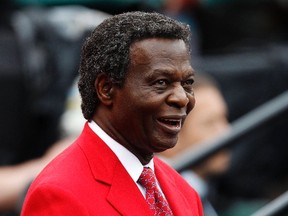 Former Cardinals player Lou Brock had part of his left leg amputated on Oct. 17 and is in recovery, according to the team and longtime friend Dick Zitzmann. (Jeff Haynes/Reuters/Files)
