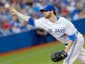 Toronto Blue Jays pitcher Drew Hutchison throws against the Baltimore Orioles at the Rogers Centre in Toronto on Sept. 4, 2015. (Dave Thomas/Toronto Sun/Postmedia Network)